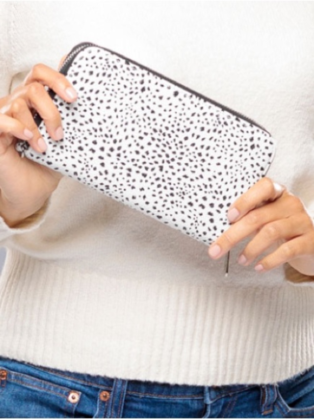 Thirty-One All About the Benjamins Wallet - Dainty Speckles Pebble